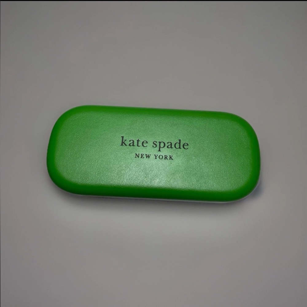 Kate Spade Green Black Hard Shell Case With Cloth Brand New Large